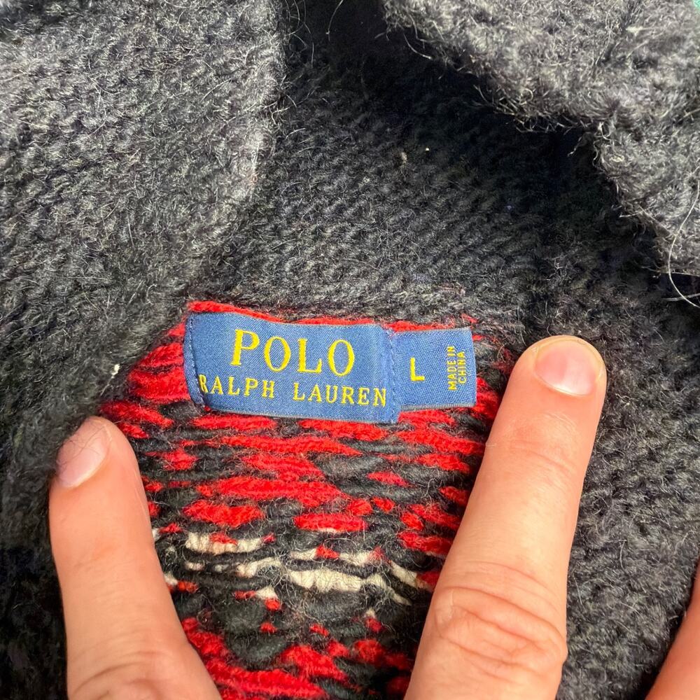 Polo Ralph Lauren Men's Wool-Blend Full-Zip Sweater Large - Picture 6 of 12